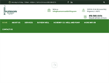 Tablet Screenshot of huemannwelldrilling.com